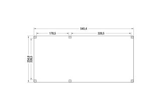 Outdoor Life Douglas Overkapping 550x250 A-Sym/1