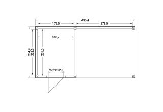 Outdoor Life Douglas Tuinhuis ZR-500x250 A-Sym