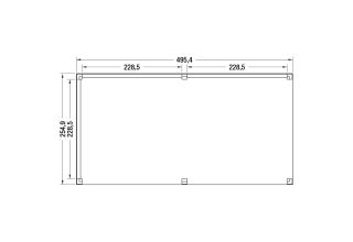 Outdoor Life Douglas Overkapping Z-ZR 500x250 Sym