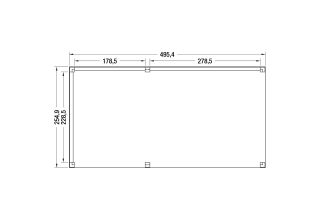 Outdoor Life Douglas Overkapping Z-ZR 500x250 A-Sym