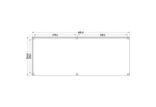 Outdoor Life Douglas Overkapping Z-ZR 650x250