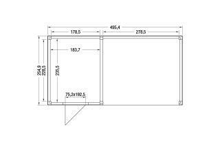 Outdoor Life Douglas Tuinhuis HR-500x250 A-Sym