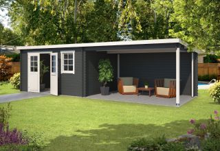 Outdoor Life Blokhut Aida 800 Carbongrey 