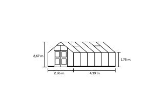 ROYAL WELL Premium 13,0 - antraciet - 3 mm veiligheidsglas