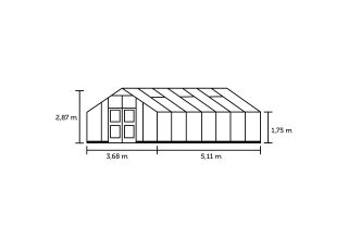 ROYAL WELL Gartner 18,8 - antraciet - 3 mm veiligheidsglas