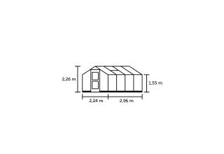 ROYAL WELL Compact 6,6 - antraciet - 3 mm veiligheidsglas