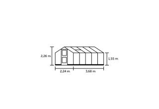 ROYAL WELL Compact 8,2 - antraciet - 3 mm veiligheidsglas