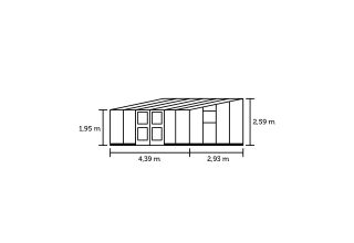 ROYAL WELL Veranda 12,9 - antraciet - gevels 3mm veiligheidsglas