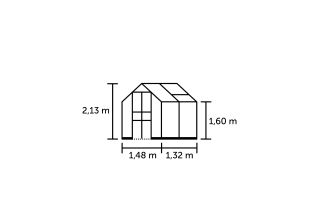 ROYAL WELL Tuinkas Birdlip 44, zwart gecoat, VG 3mm/1