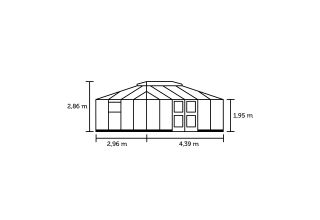 ROYAL WELL Grand Oase 13,0 - antraciet - 3mm veiligheidsglas