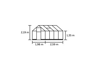 ROYAL WELL Tuinkas Qube 68, zwart, VG 3mm/1