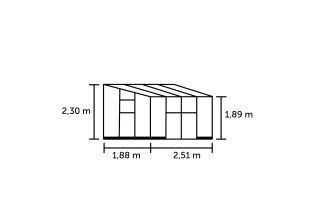 ROYAL WELL Qube LT 68 - zwart, VG 3mm + PC 6 mm