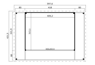 Lasita Maja Tuinhuis Domeo 4 Loggia Carbongrey/Anthracite