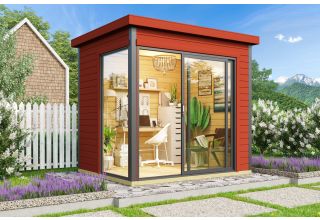 Lasita Maja Tuinhuis Domeo Mini Swedenred/Anthracite