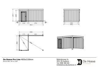 De Hoeve Pro-line Buitenverblijf 485x310cm 