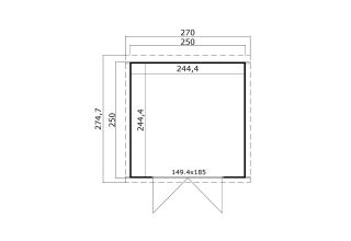 Outdoor Life Mila 250 Platinum Grey-Wit